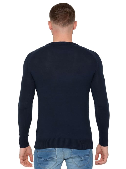 Enzo Milano | Mens Crew Neck Jumper - Image 2