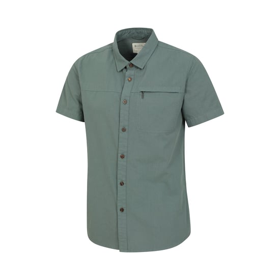 Mountain Warehouse Mens Coconut Slub Short-Sleeved Shirt (Green)
