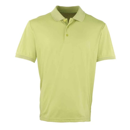Premier Mens Coolchecker Pique Polo Shirt (Lime) - Image 1