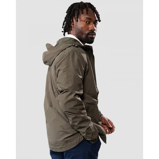 Lyle & Scott jack met rits en capuchon in olijfgroen - Image 4