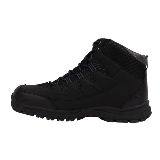 Trespass Mens Finley Waterproof Walking Boots (Black/Blue)