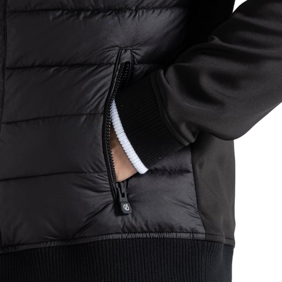 Dare 2B Mens Frost Quilted Hybrid Jacket (Black)