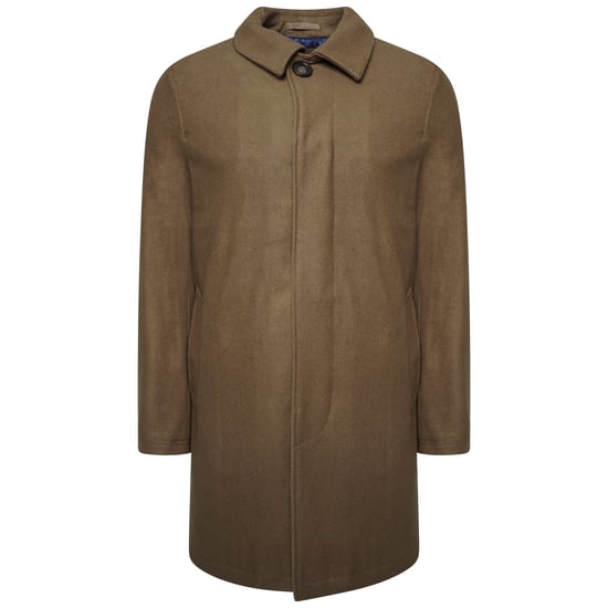 Harry Brown Camel Wool Blend Overcoat
