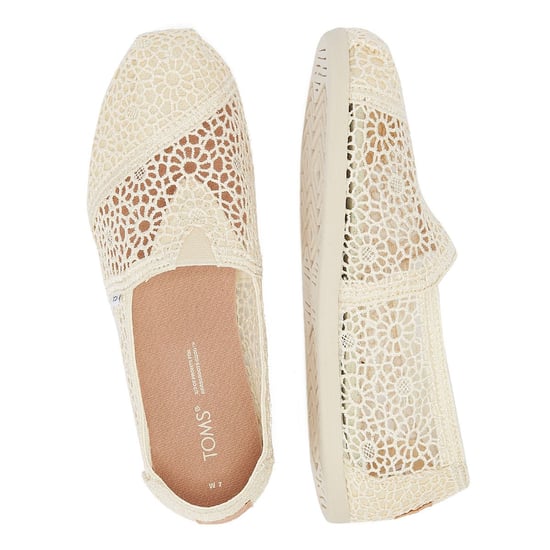 Toms Apargata Crochet Natural Espadrilles Dam Beige Sandal - Image 6