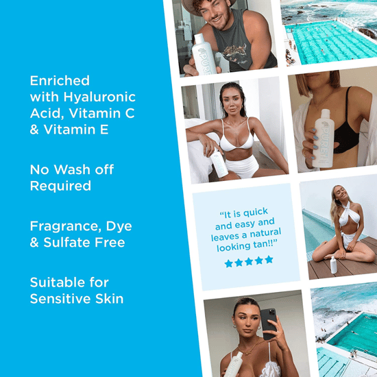 Bondi Sands Pure Self Tan Foaming Water Dark - 200ml