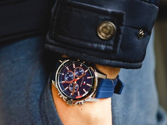 Tommy Hilfiger Mason Heren Blauwe Horloge 1791791 - Image 4