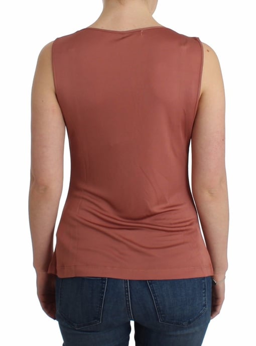 Galliano Pink top sleeveless blouse