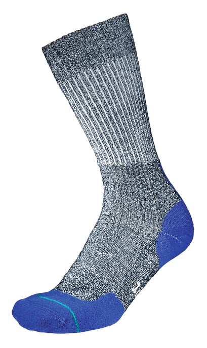 1000 Mile - Mens Fusion Repreve Double Layer Durable Walking Socks - Navy / Royal Blue - Image 1