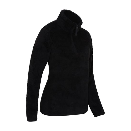 Mountain Warehouse Fleece Teddy Fleece Quarter Zip Fleecetröja för dam/dam (Svart) - Image 2