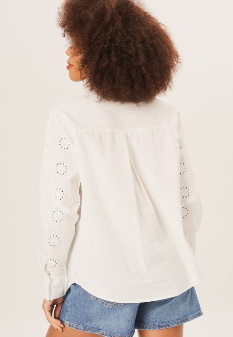 Cotton Embroidered Long Sleeves Shirt