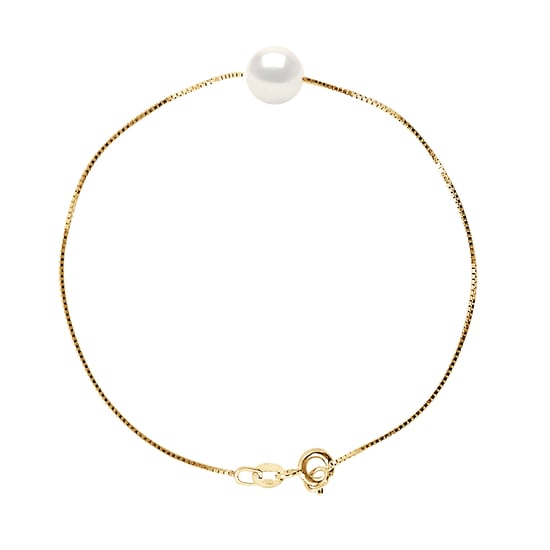 DIADEMA - Bracelet - Real Freshwater Pearls in Yellow Gold