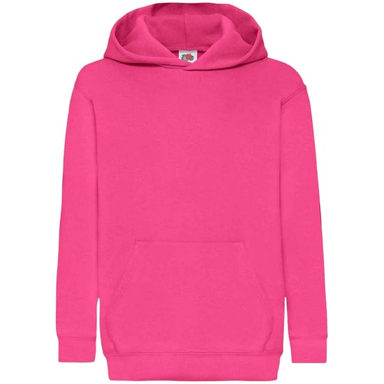 Fruit Of The Loom Kids Unisex Classic 80/20 Hoodie (Fuchsia) - Image 1