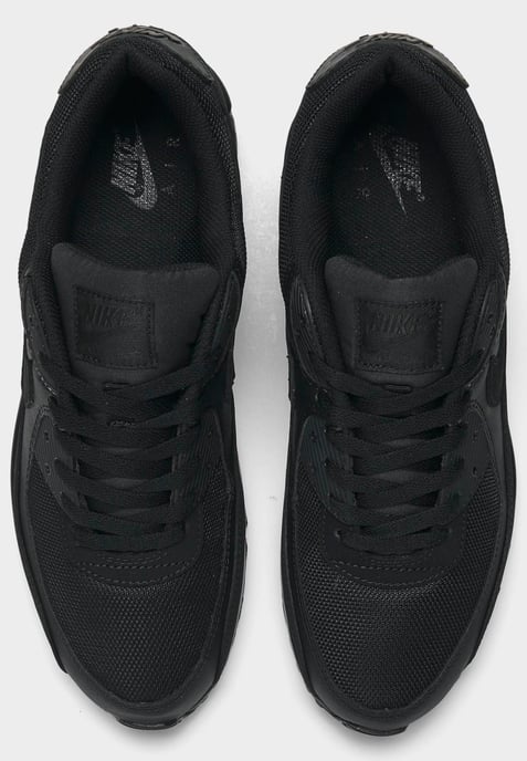 Men's Nike Air Max 90 Casual Shoes in Black/Black - Image 5