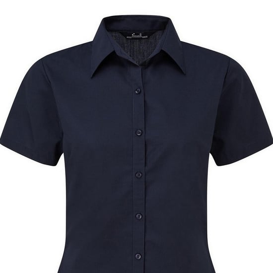 Premier Popeline blouse met korte mouwen / Gewoon werkoverhemd (Marine) - Image 2