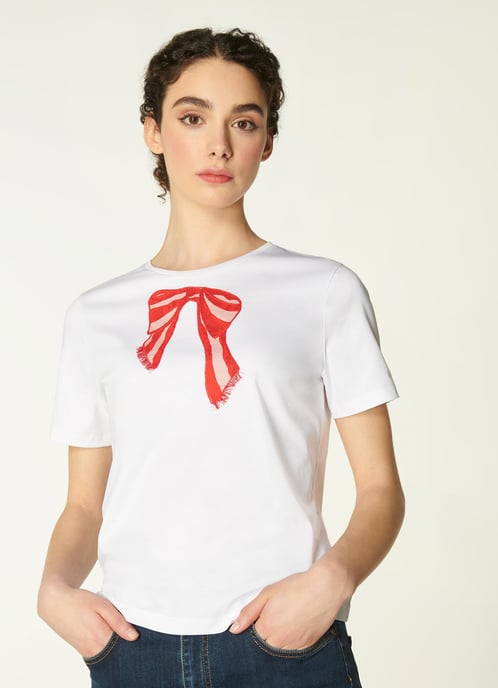LK Bennett Lou Jersey tops, White