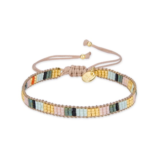 Luxenter Multicolour Crystal Bracelet finished in 18K yellow gold - Lukshu