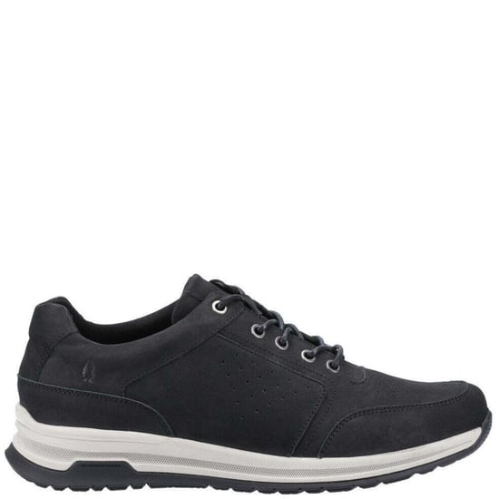 Hush Puppies Mens Joseph Nubuck Trainers (Black/White) - Image 2