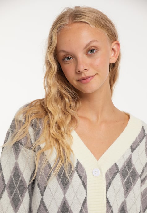 Mymo Vest Blonda Dames Wol Wit Veelkleurig - Image 5