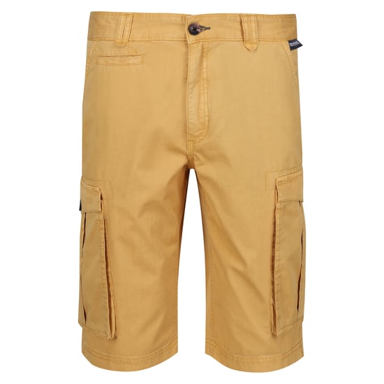 Regatta Mens Shorebay Vintage Cargo Shorts (Gold Straw)