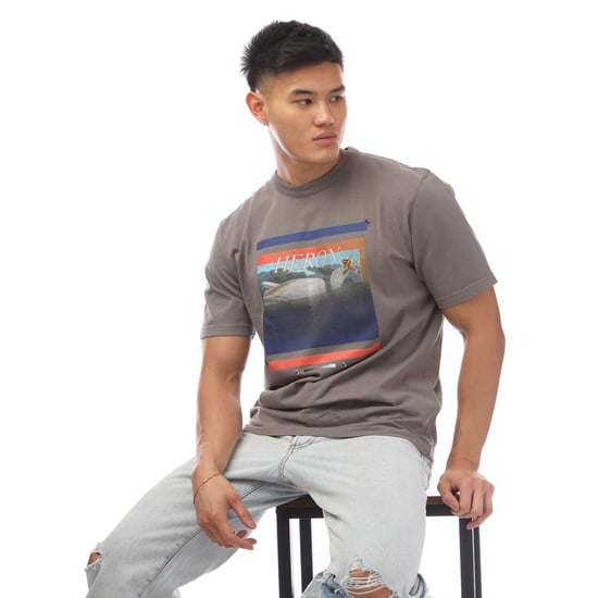 Heren-T-shirt Heron Preston Misprinted Heron in Grijs - Image 4