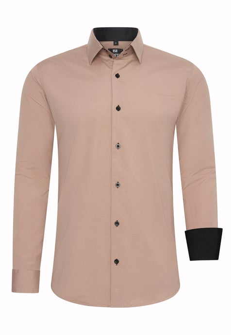 Rusty Neal Overhemden Overhemd Slim Fit Beige - Image 1