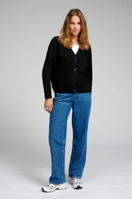 Knitted Cardigan - Black
