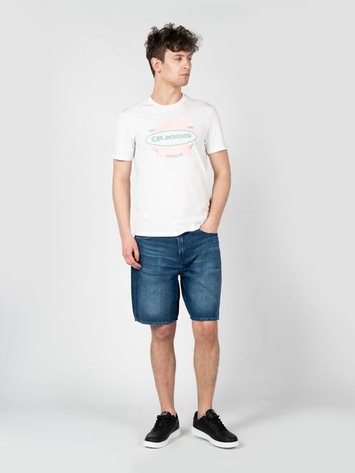 Guess T-Shirt LA Logo Men's White - Image 2