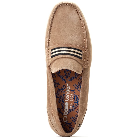 Base London Drum Leather Men's Sand Loafers - Image 4