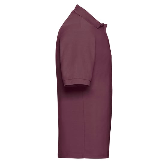 Russell Mens Polycotton Pique Polo Shirt (Burgundy) - Image 2