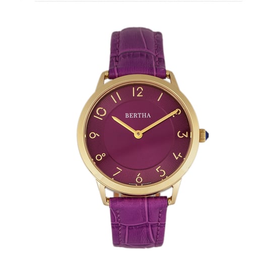 Bertha Abby Zwitsers horloge met leren band - Image 1