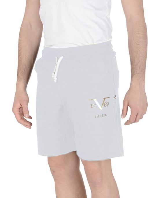 19V69 Italia Mens Short Pants Light Grey Bob Light Grey