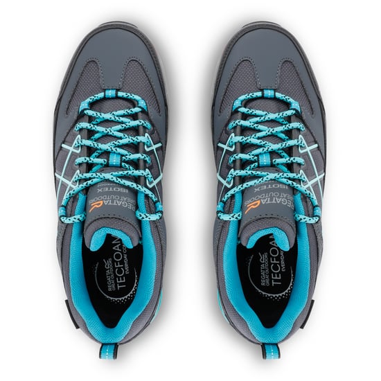 Regatta Womens/Ladies Samaris III Low Walking Shoes (Steel Grey/Turquoise)