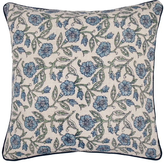 Paoletti Delphine Floral Piped Cushion Cover - Image 1