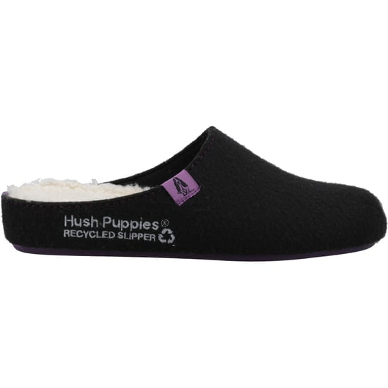 Hush Puppies The Good 90% återvunnen RPET Polyester Damskor Svart Tofflor - Image 4
