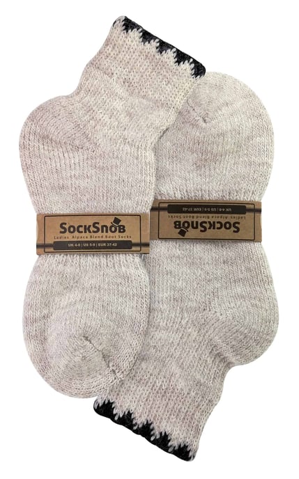 Sock Snob - Vintervarma korta vandringsstrumpor i alpackaullblandning för damer - Image 2