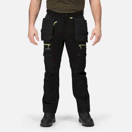 Regatta Mens Infiltrate Softshell Stretch Work Trousers (Black) - Image 5
