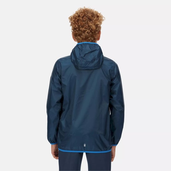 Regatta Great Outdoors Childrens/Kids Lever II Packaway Rain Jacket (Moonlight Denim)