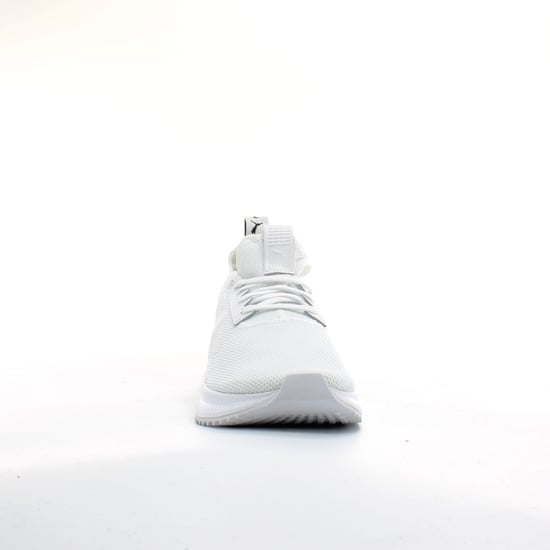 Puma AVID Knit White Textile Mens Lace Up Trainers 369346 02