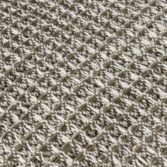 Yard Lorne Waffle Fringed Throw - Image 2