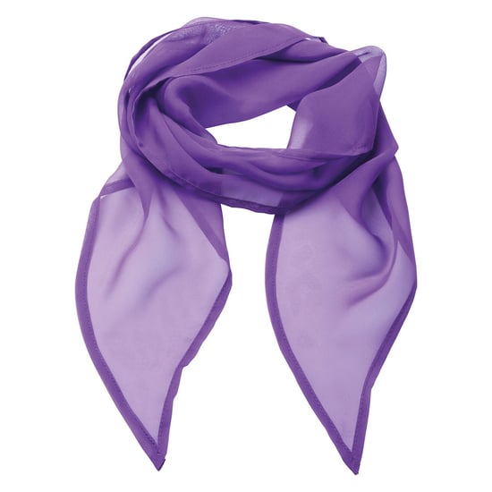 Premier Uniseks sjaal van chiffon in kleuren voor volwassenen (Rijke Violet) - Image 1