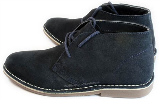 Red Tape Gobi Suede Leather Navy Mens Desert Boots
