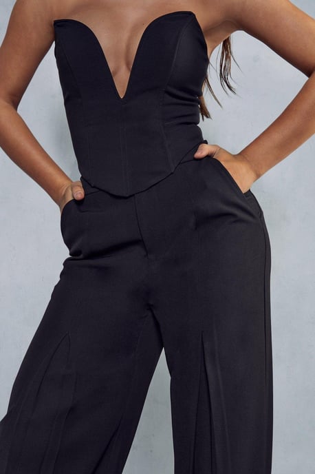 Premium Pleat Detail Tailored Trousers