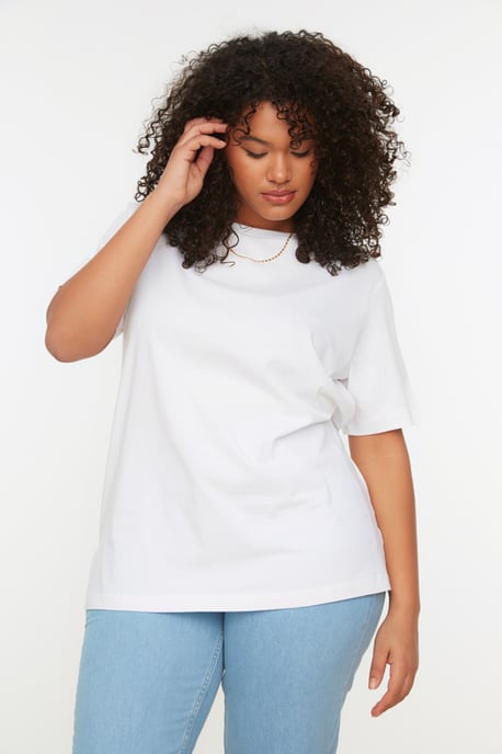 Cool Comfort Plus Size T-shirt i Vit - Image 2