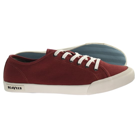 Seavees Monterey Sneaker Standard Red Ochre Cotton Canvas Red Womens Trainers