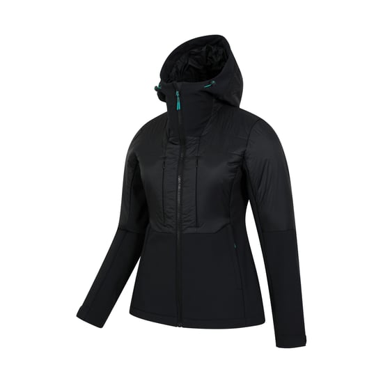 Mountain Warehouse Dam Machina Hybrid Fodrad Jacka (Svart) - Image 3