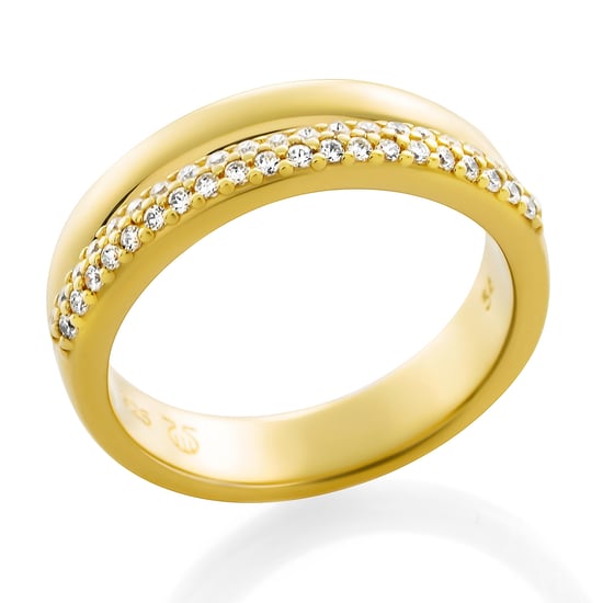 Orphelia 'Emily' Dames 925 Zilveren Ring - Goud ZR-7581/G - Image 3