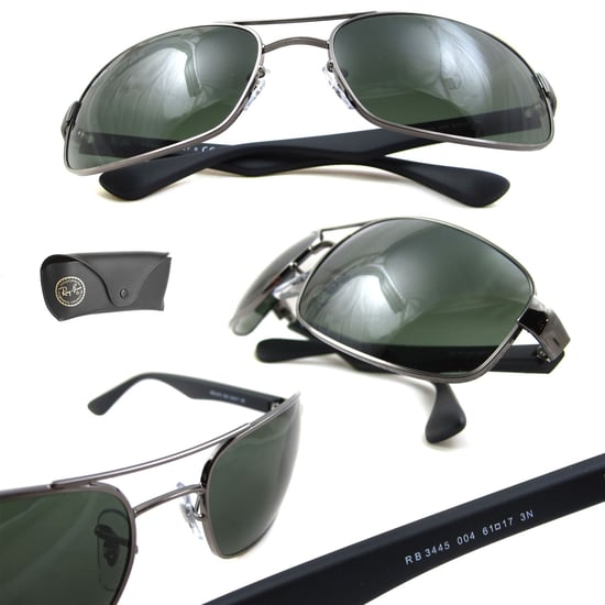 Rayban Sunglasses 3445 Gunmetal Green 004