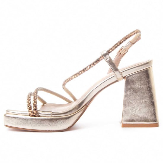 Montevita Heel Sandal Festsand5 In Gold - Image 5