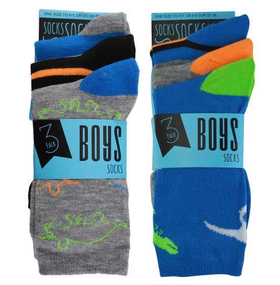 Jongens 6 paar geassorteerde nieuwe mode enkelsokken - Dinosaurussen - Image 2