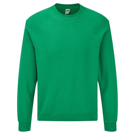 Fruit Of The Loom Mens Raglan Sleeve Belcoro® Sweatshirt (Heather Green)